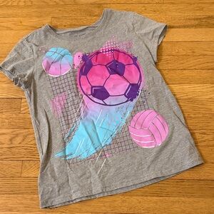 💕3 for $15💕 Gray Kids Soccer Graphic T-Shirt